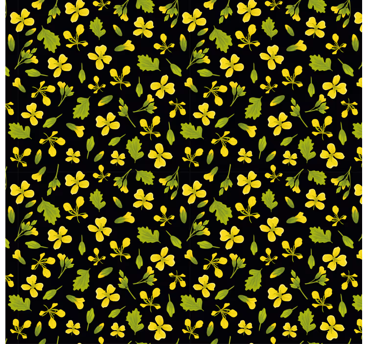 Tapet natur med livligt blomsterdesign - TenStickers