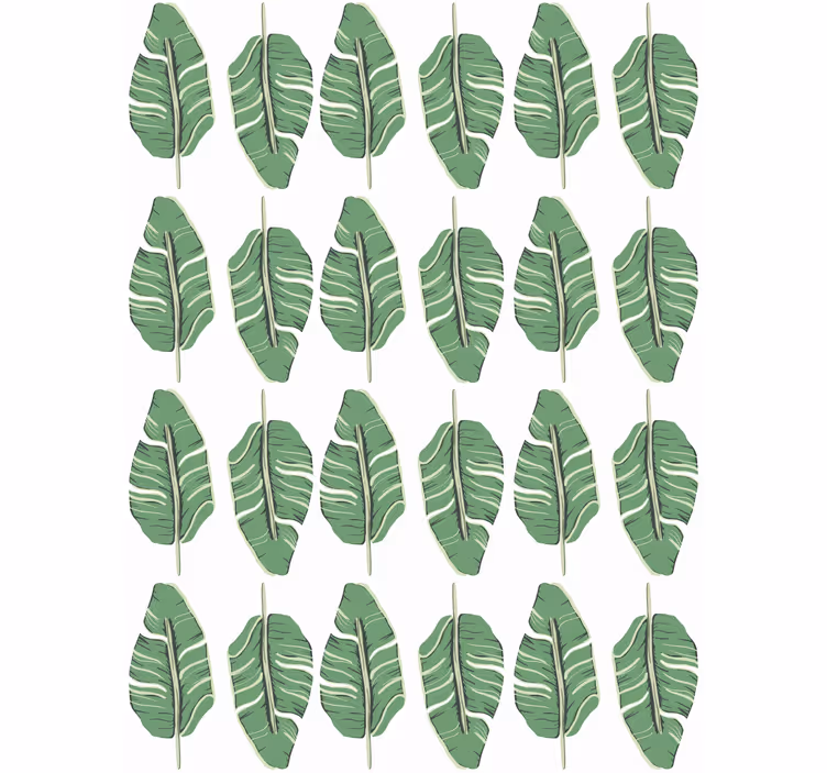 Tapet natur med overdådigt bladmotiv - TenStickers