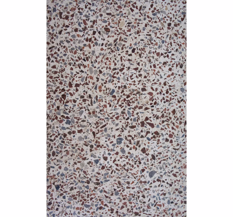 Tekstur tapet i terrazzo grå farve - TenStickers