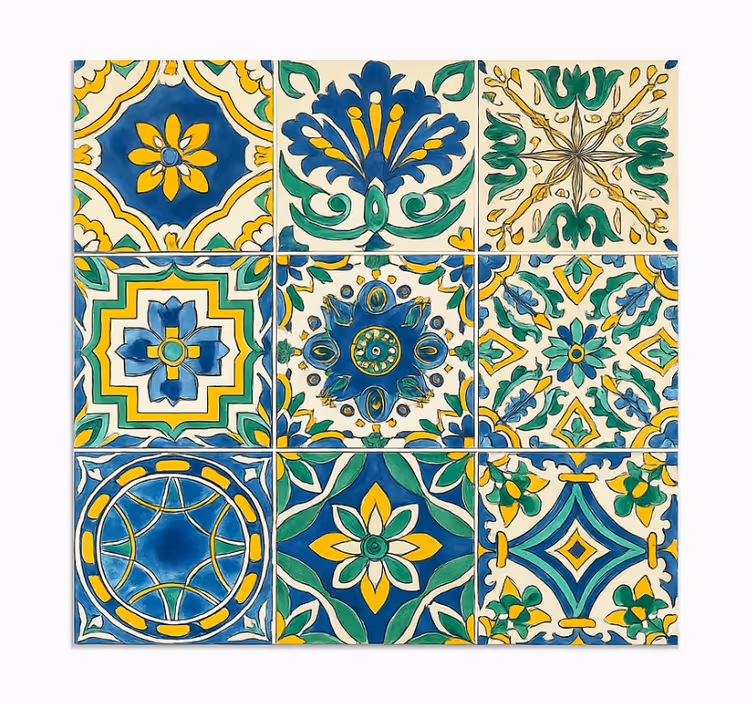 Flise tapet middelhavstema - TenStickers