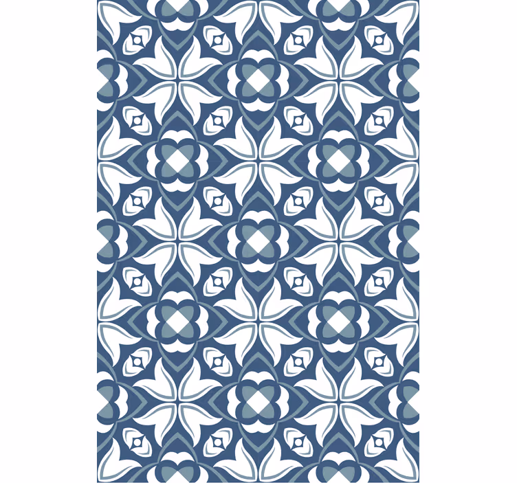 Flise tapet med elegante botaniske elementer - TenStickers