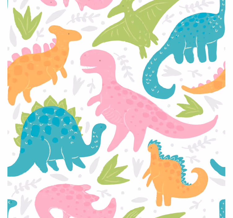 Tapet børneværelset i pastel farver - TenStickers
