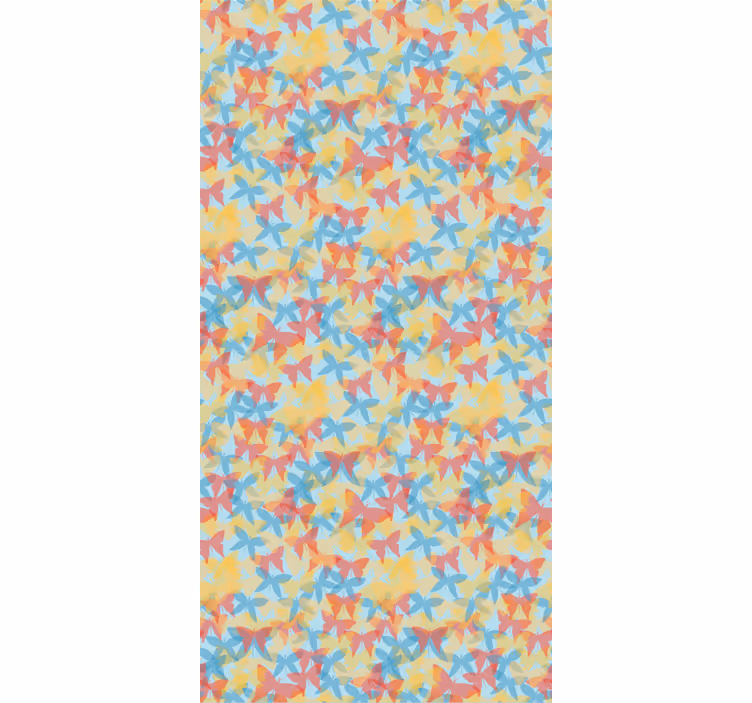 Tapet sommerfugl i multicolor flyvende design - TenStickers