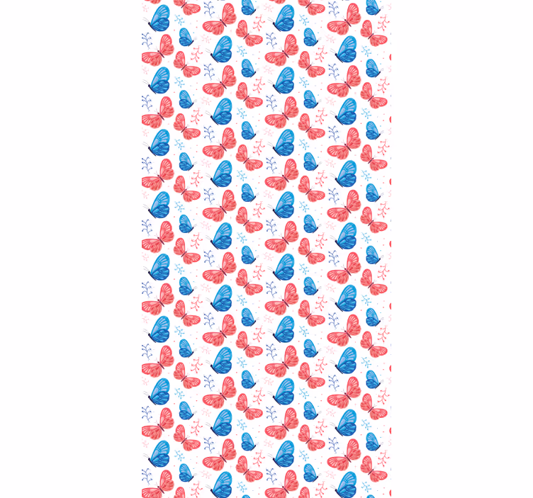 Tapet sommerfugl med grene - TenStickers