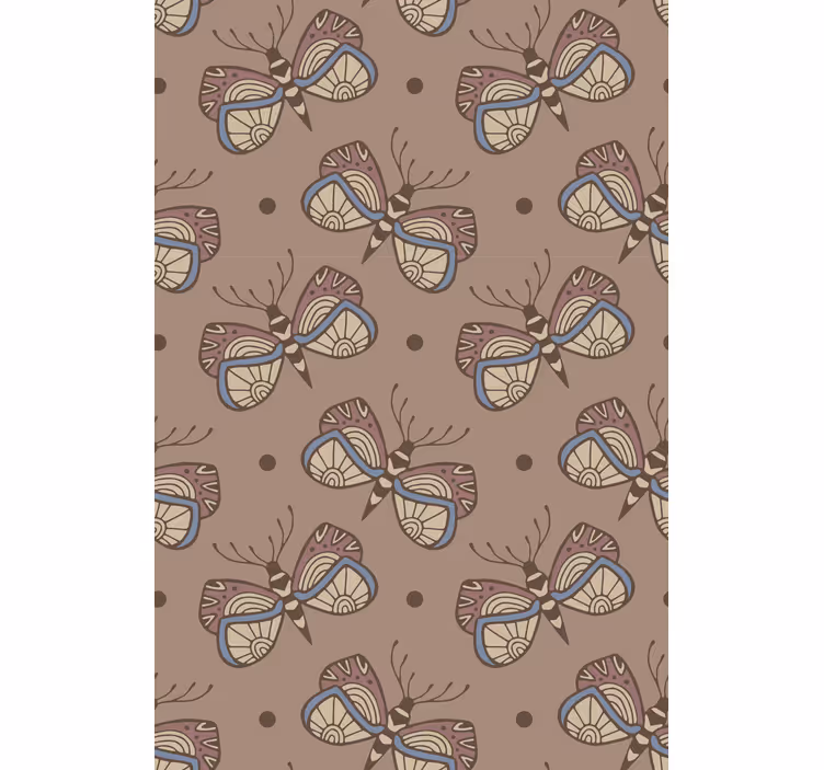 Tapet sommerfugl inspirerende vintage gevinst - TenStickers