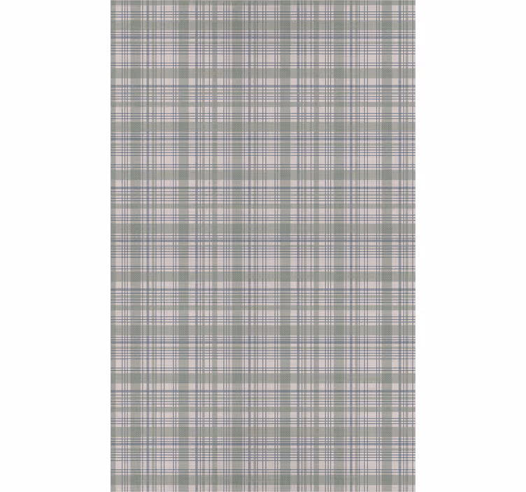 Tapet klassisk stil i grøn tartan - TenStickers