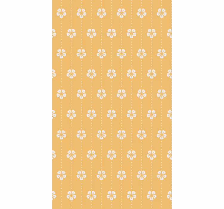 Tapet i stuen med elegant blomstermønster - TenStickers