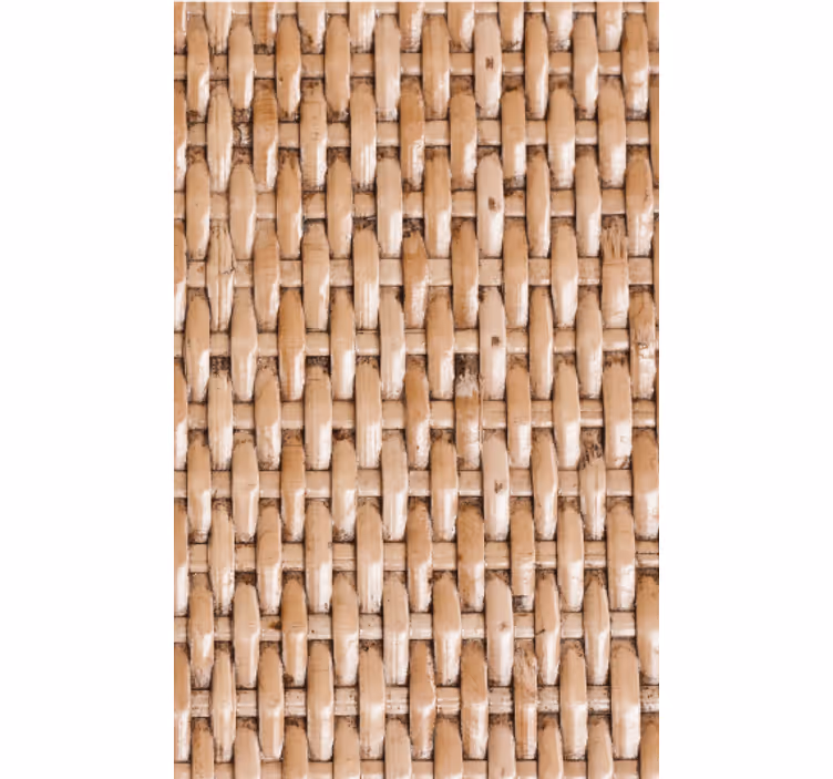 Tapet i stuen klassisk imitation af naturfibre - TenStickers