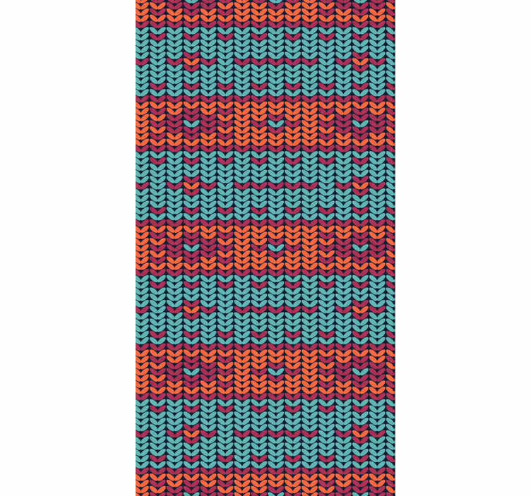 Tapet i stuen multicolor striber naturfiber imitation - TenStickers
