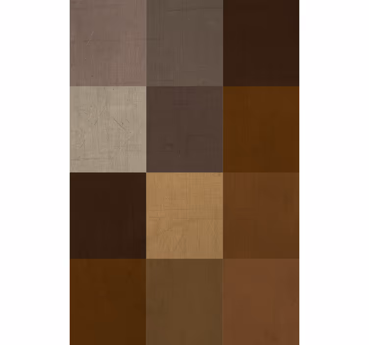 Tapet i stuen patchwork mønster overflade - TenStickers