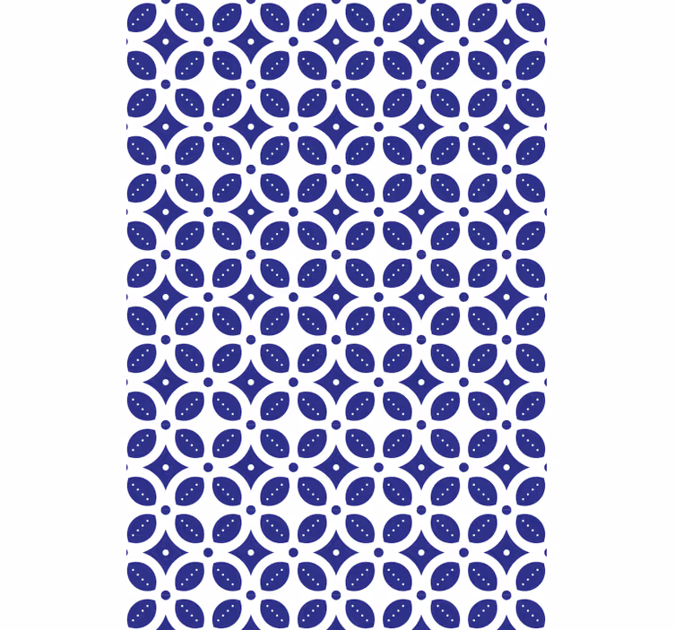 Tapet i stuen med geometrisk mønster overlay - TenStickers