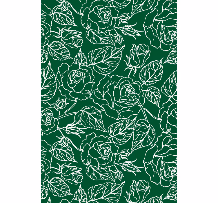 Tapet i stuen med elegant botanisk arrangement - TenStickers
