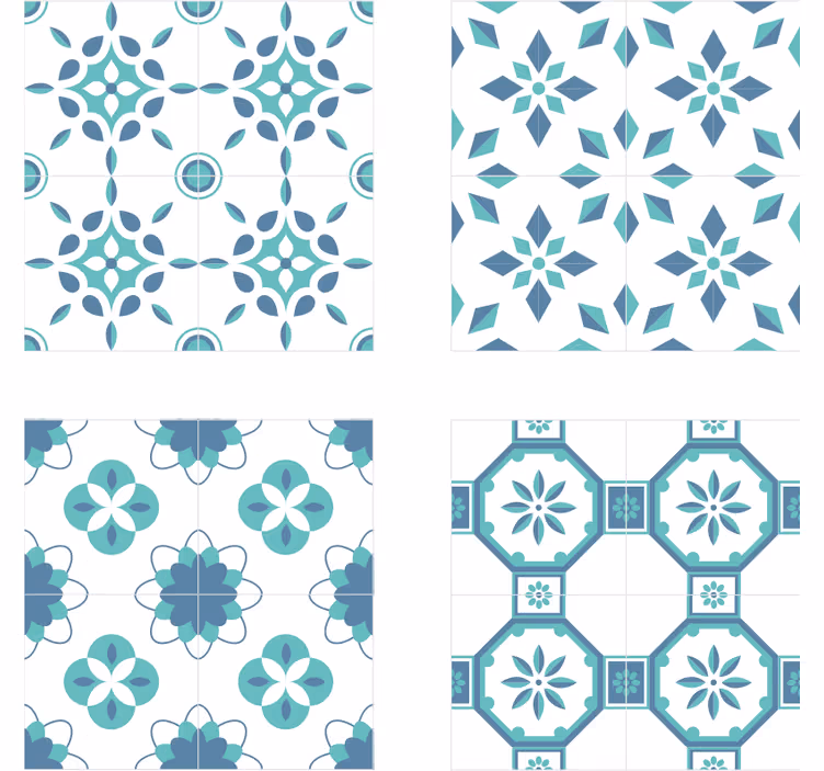 Flise tapet elegante fliser - TenStickers