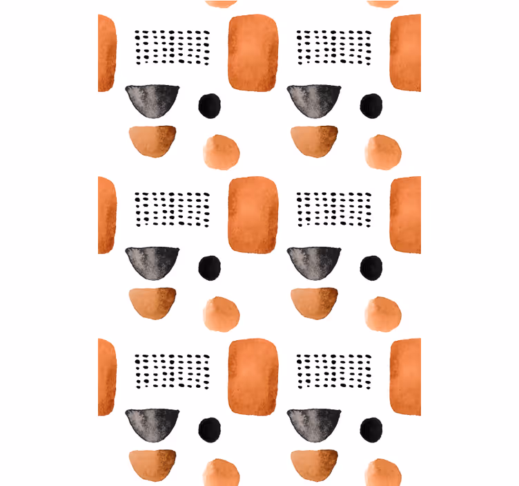 Tapet kontor med minimalistiske geometriske former - TenStickers