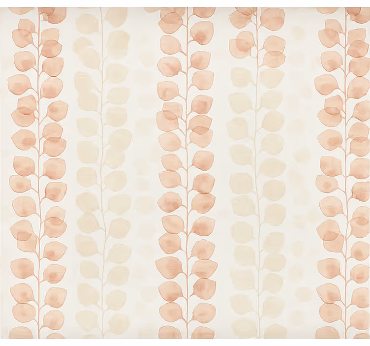 Tapet kontor lyserøde blomsterblade - TenStickers