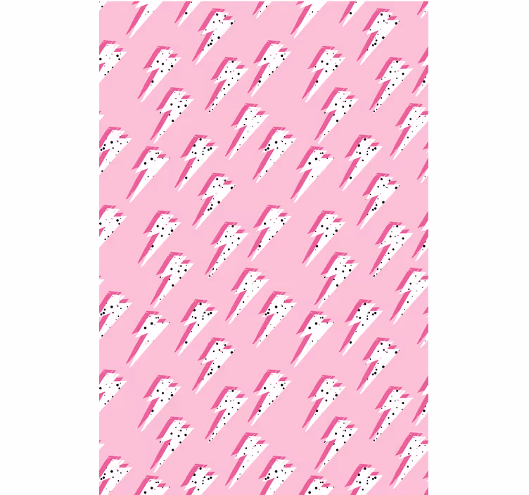 Moderne tapet pink lynkile - TenStickers