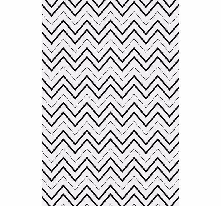 Moderne tapet med geometrisk zigzag mønster - TenStickers