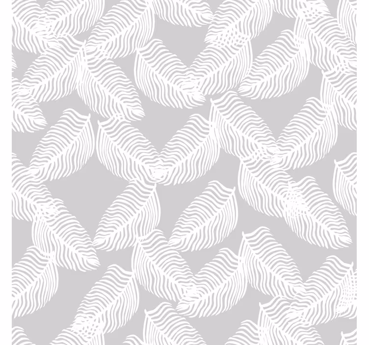 Moderne tapet grå minimalistisk blomsterdesign - TenStickers