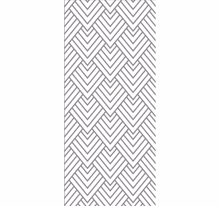 Tapet til badeværelse grå zigzag design - TenStickers