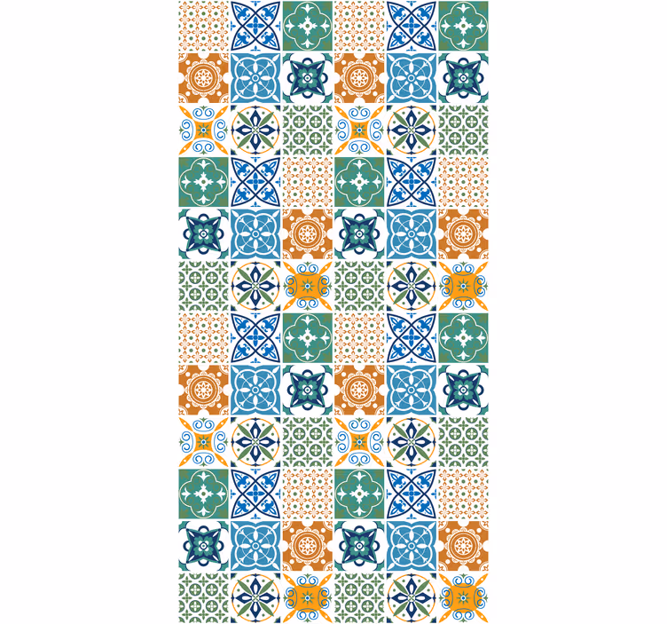 Tapet køkken porcelænsfliser mix - TenStickers
