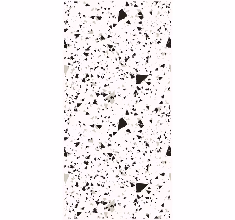 Tapet køkken i grå hvid og sort terrazzo - TenStickers