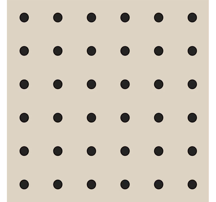 Tapet køkken beige prikmønster - TenStickers
