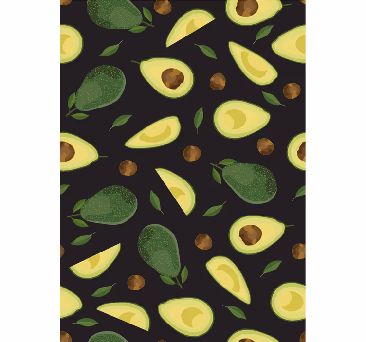 Tapet køkken med avocadomotiv - TenStickers