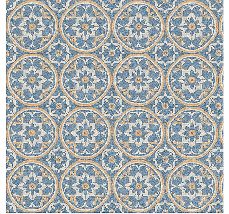 Tapet i stuen azulejo stil mat - TenStickers