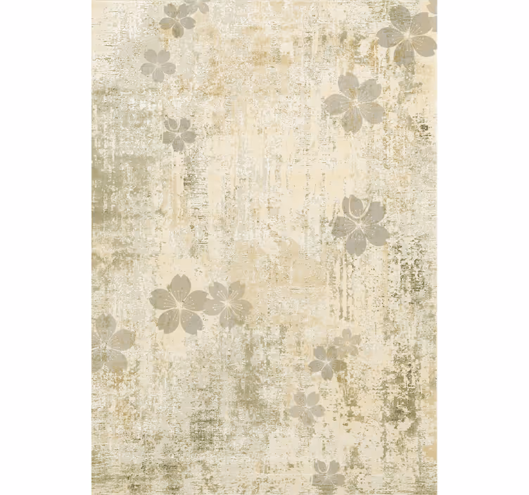 Blid blomsterlig elegance tapet i stuen - TenStickers