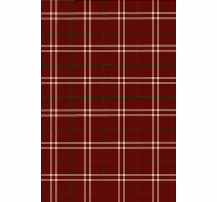 Plaid mønster tapet i stuen - TenStickers