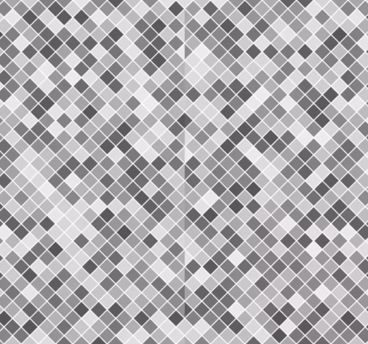Tapet til badeværelse grå mosaik - TenStickers
