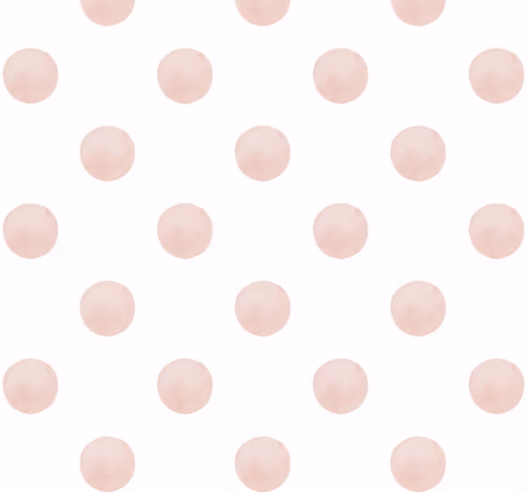 Tapet til soveværelse i blush akvarel prikket - TenStickers