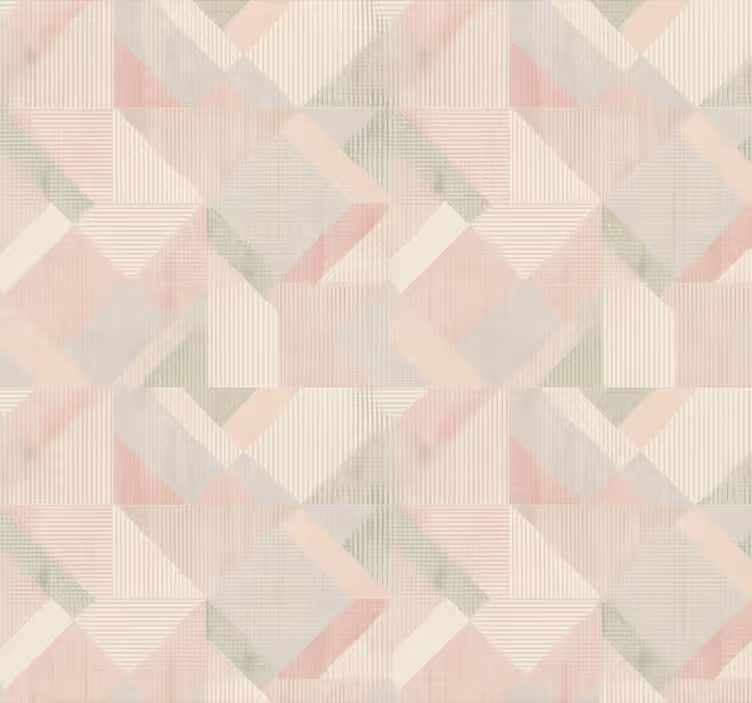 Tapet til soveværelse pastel vævet geometrisk - TenStickers