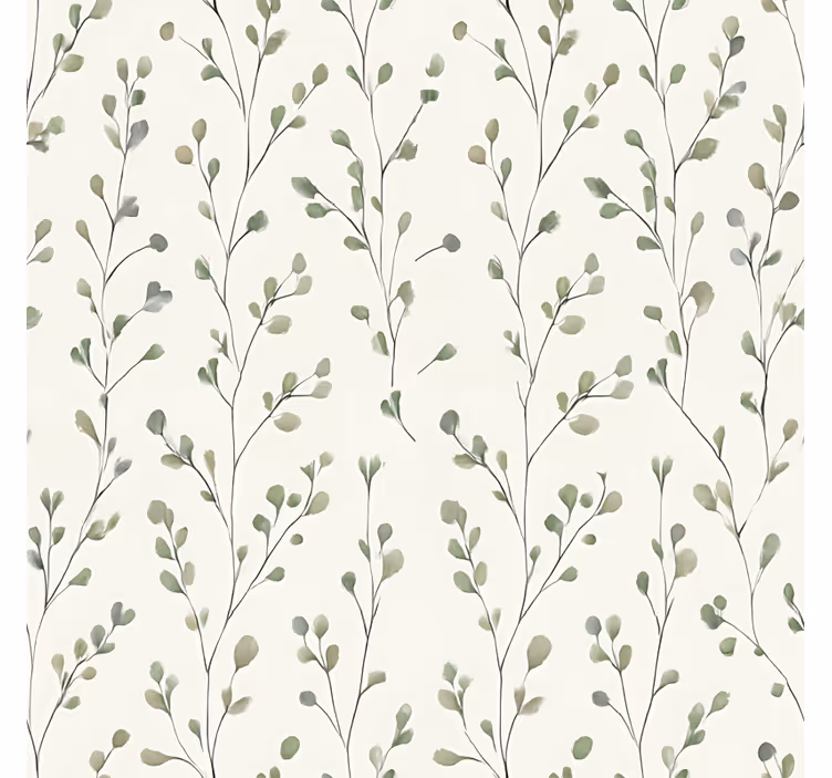 Tiny floral tapet i stuen - TenStickers