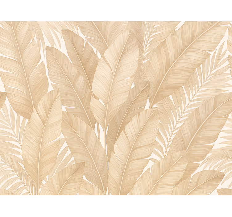 Soft botanical tapet til soveværelse - TenStickers