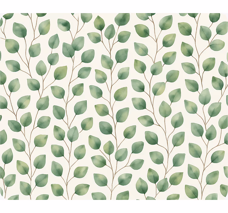 Tapet i stuen rainforest leaf - TenStickers