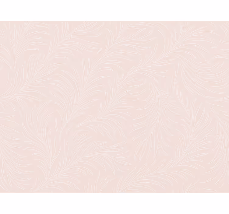 Tapet til soveværelse i blød pink botanisk - TenStickers
