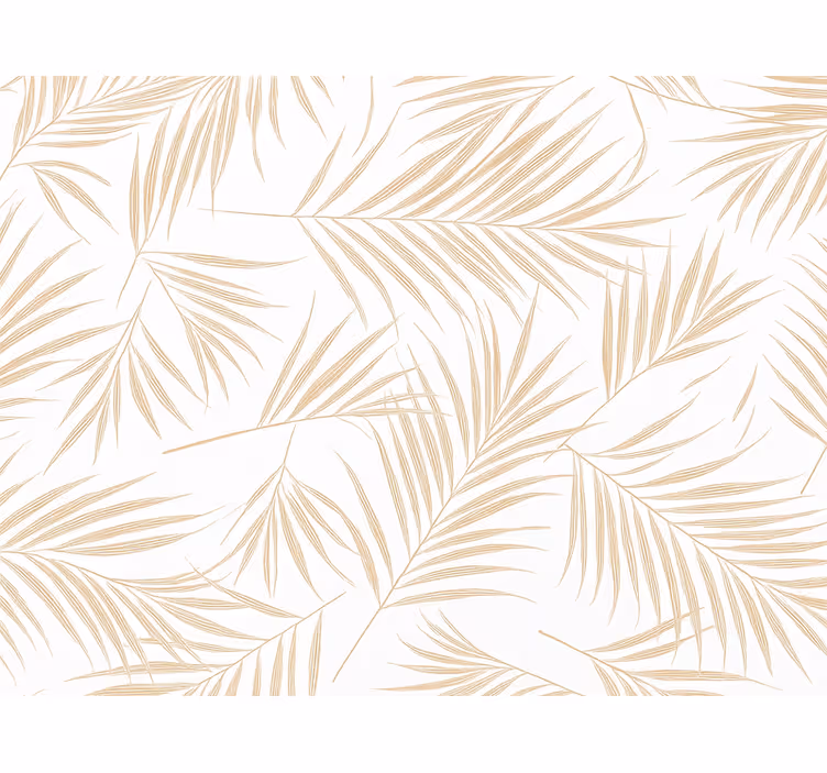 Tapet blade tan palm skitse - TenStickers