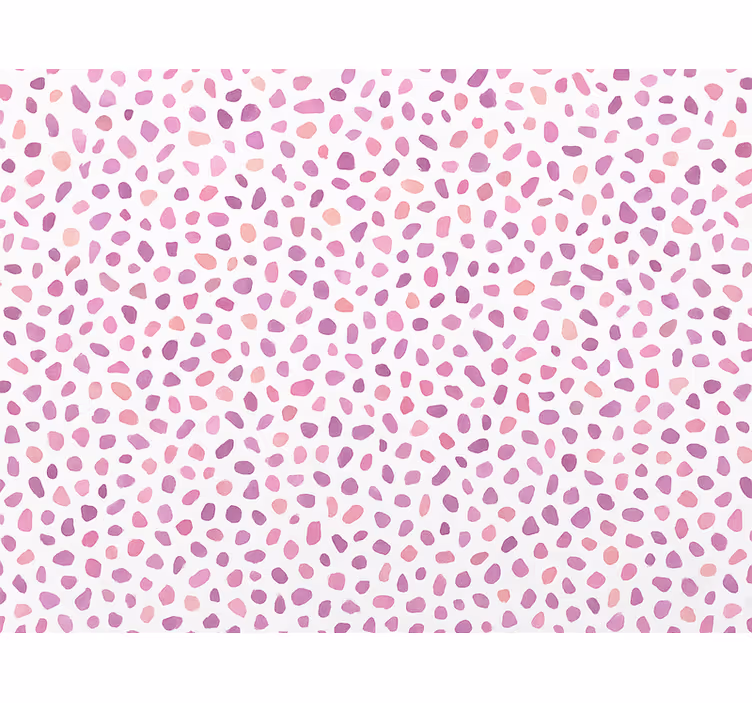 Abstrakt tapet pink terrazzo prikker - TenStickers