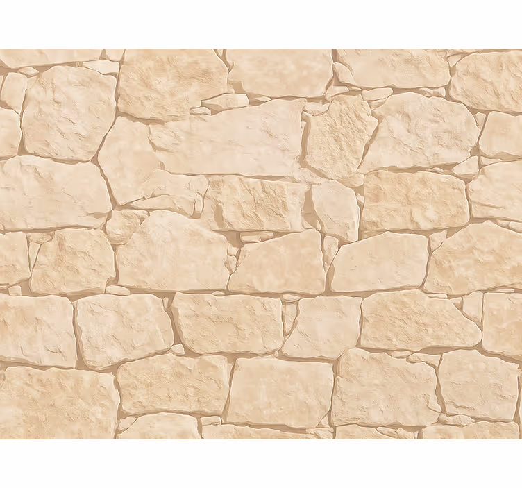 Natural stone tapet i stuen - TenStickers