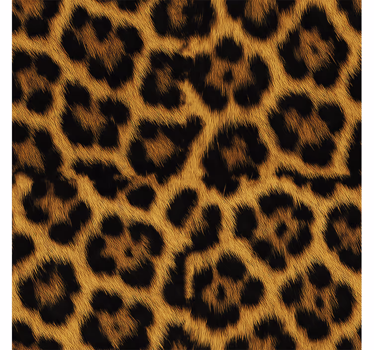 Tapet til soveværelse leopard fluffy motiv - TenStickers