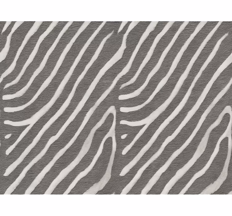 Zebra dyreprint tapet i stuen - TenStickers