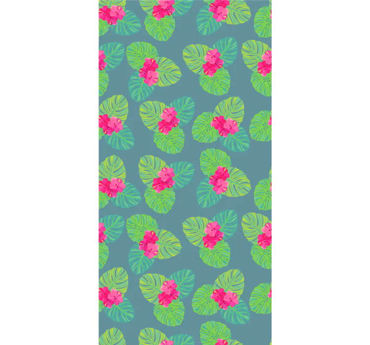 Blomstret tapet magnolia blomst på vand design - TenStickers