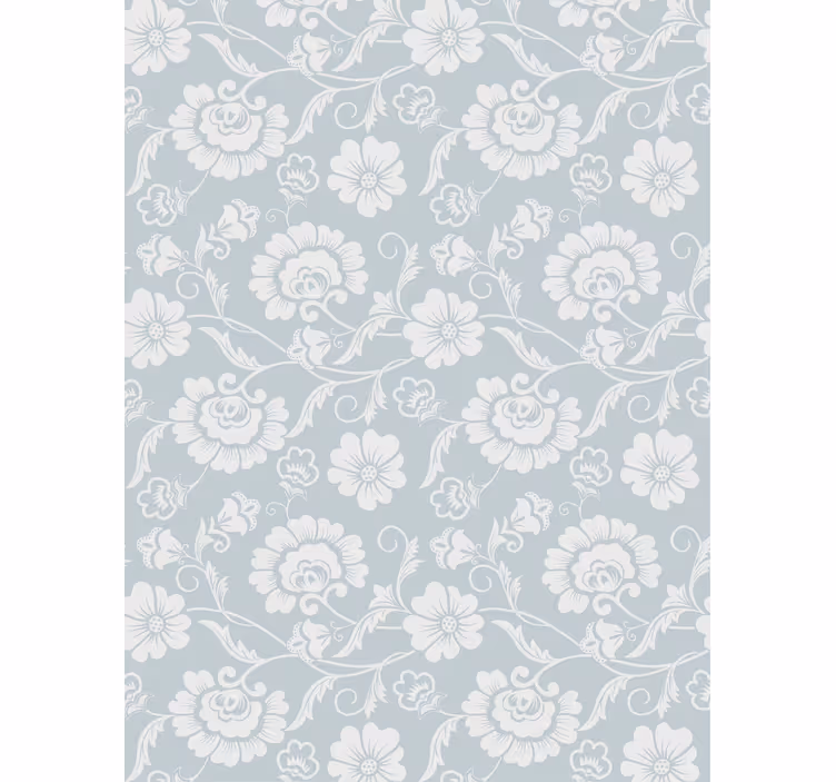 Blomstret tapet granny chic mønster - TenStickers
