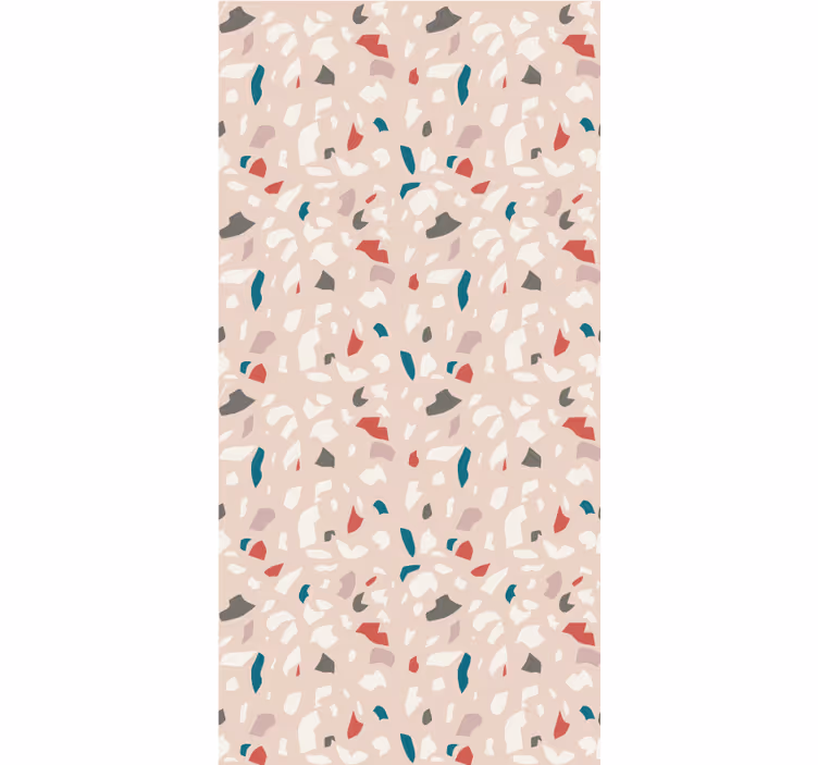 Tapet til soveværelse med terrazzo effekt mønster - TenStickers