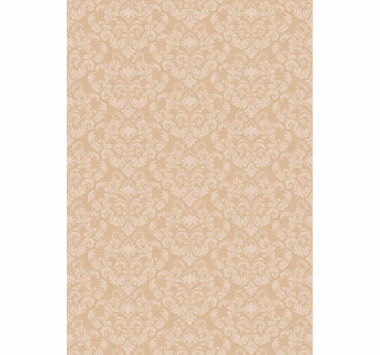 Tapet til soveværelse damask beige mønster - TenStickers