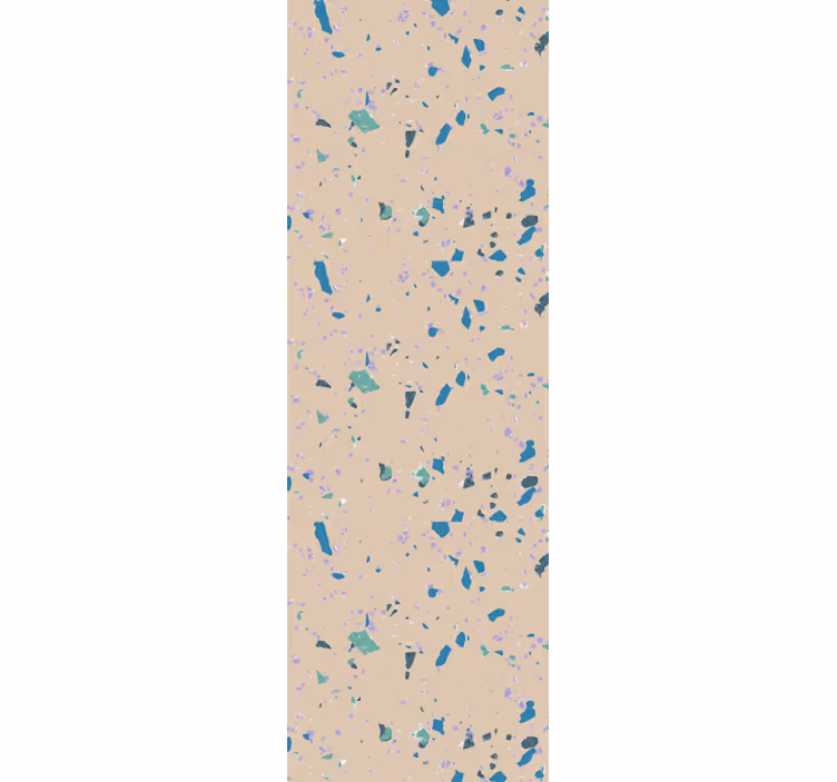 Tapet til soveværelse i farverig terrazzo sten - TenStickers