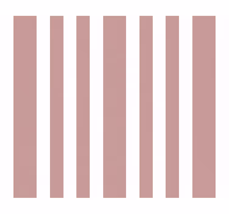 Vertikal tapet blokstriber pink og hvid - TenStickers