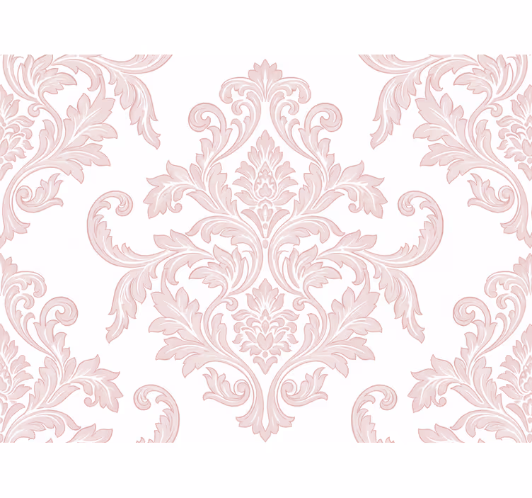 Barok tapet blush damask paisley - TenStickers