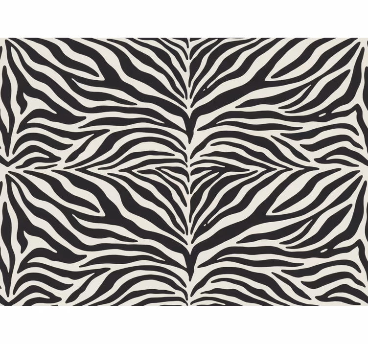 Zebra tapet realistisk mønster b0bqn1plvf - TenStickers